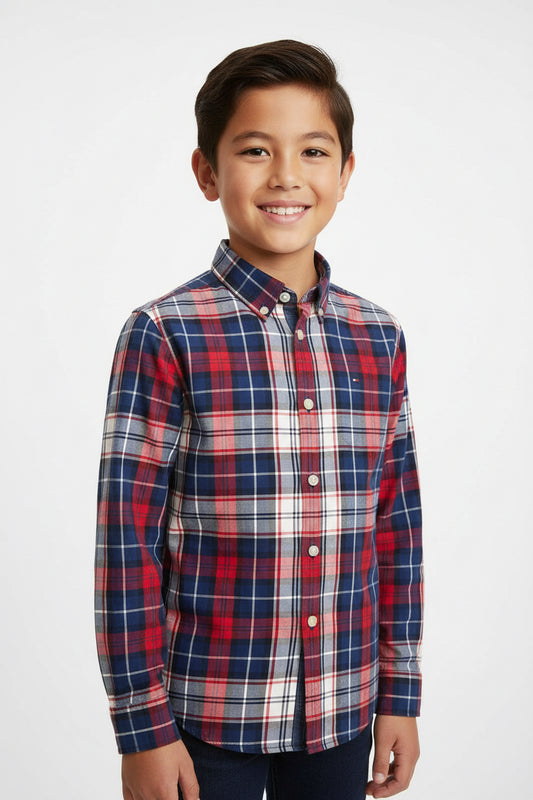 TOMMY HILFIGER CAMISA DE VESTIR MANGA LARGA DE NIÑO
