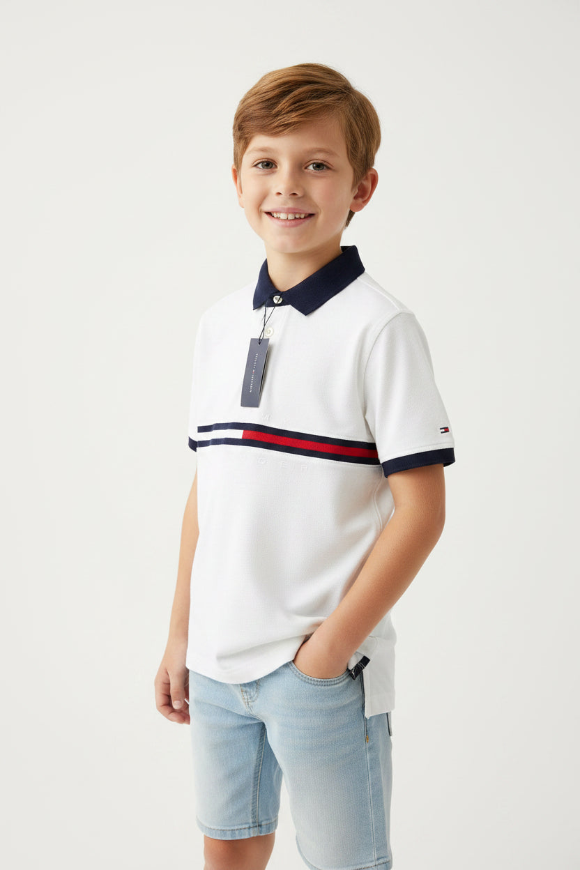 TOMMY HILFIGER CAMISA TIPO POLO DE NIÑO
