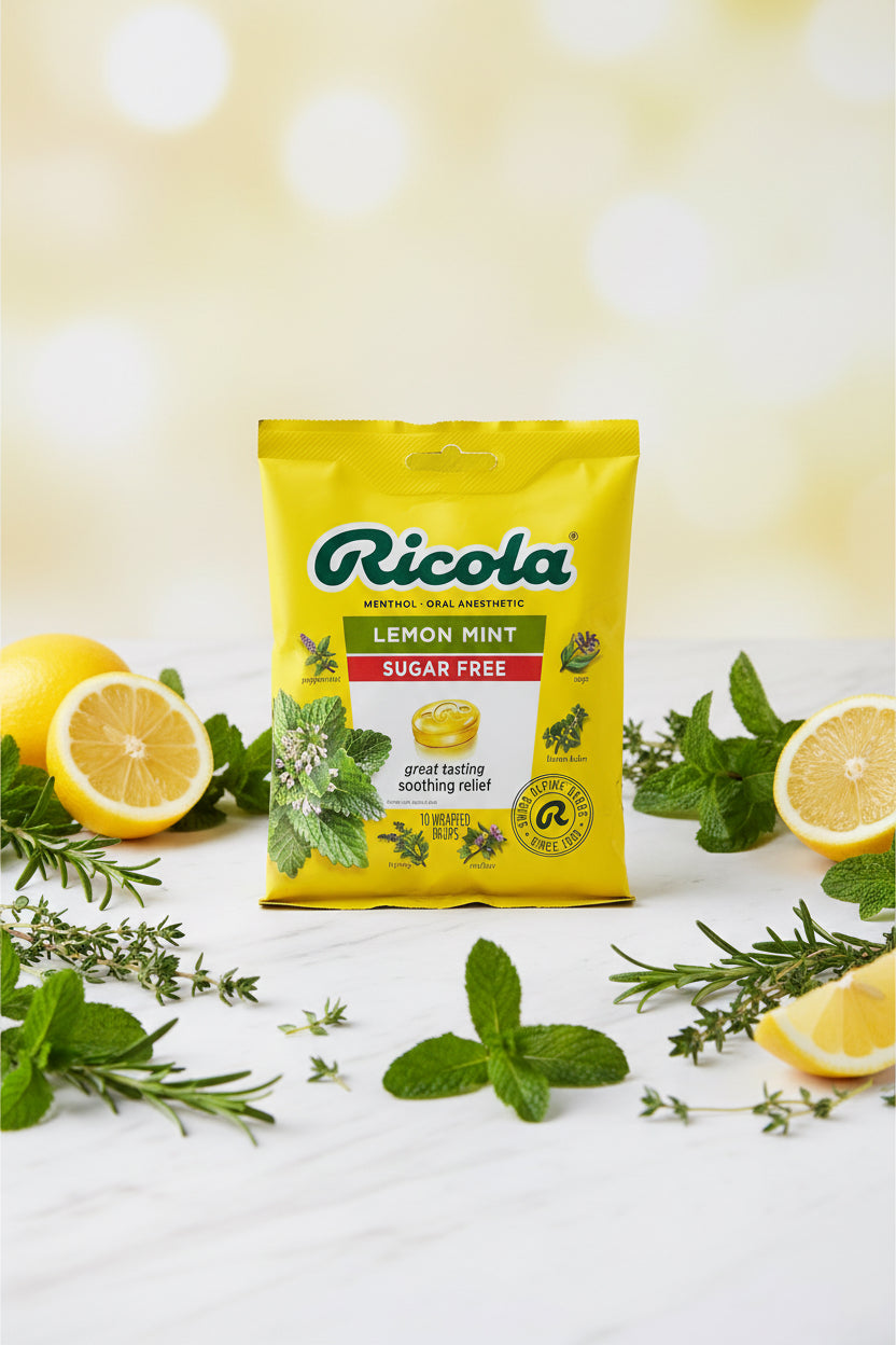 RICOLA LEMON MINT SUFAR FREE