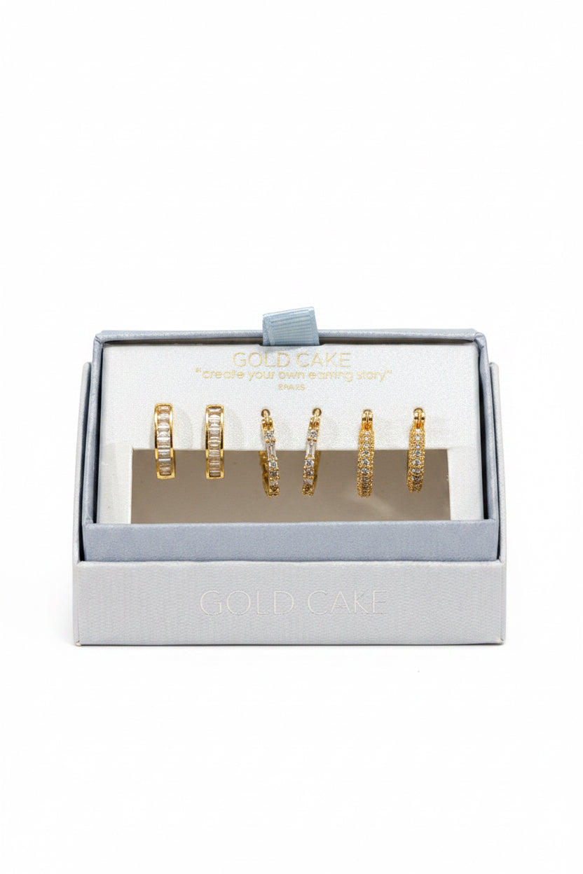 GOLD CALE ARETES