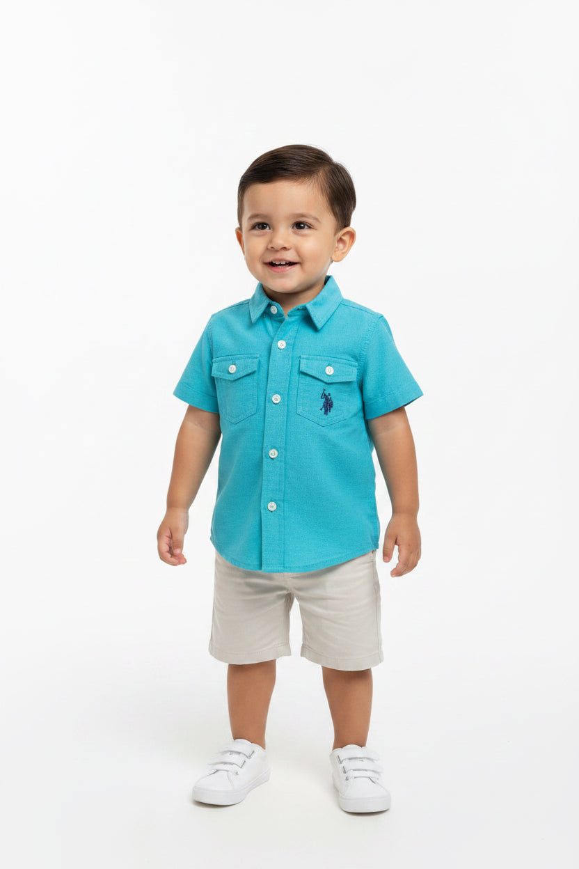 U.S ASSN CAMISA DE VESTIR DE BEBE