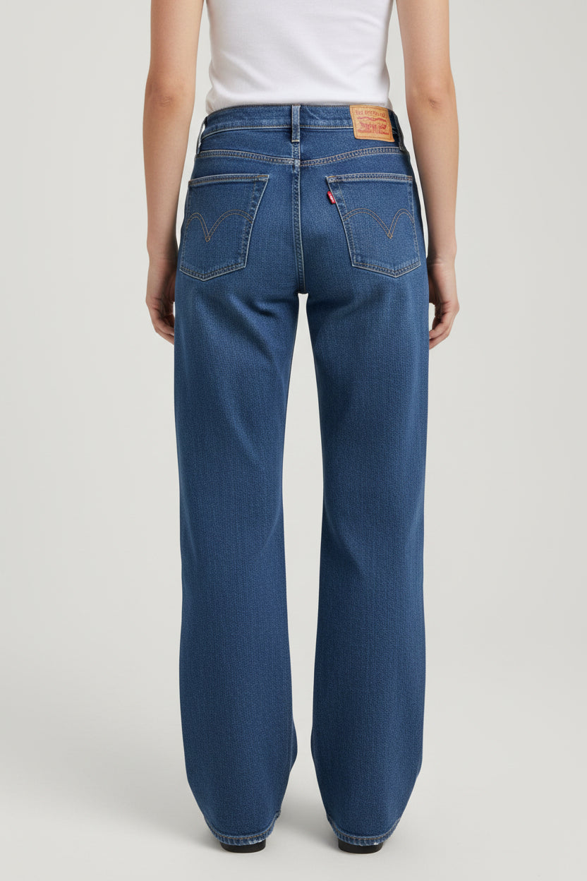HIGH RISE WIDE LEG LEVI JEANS DE MUJER