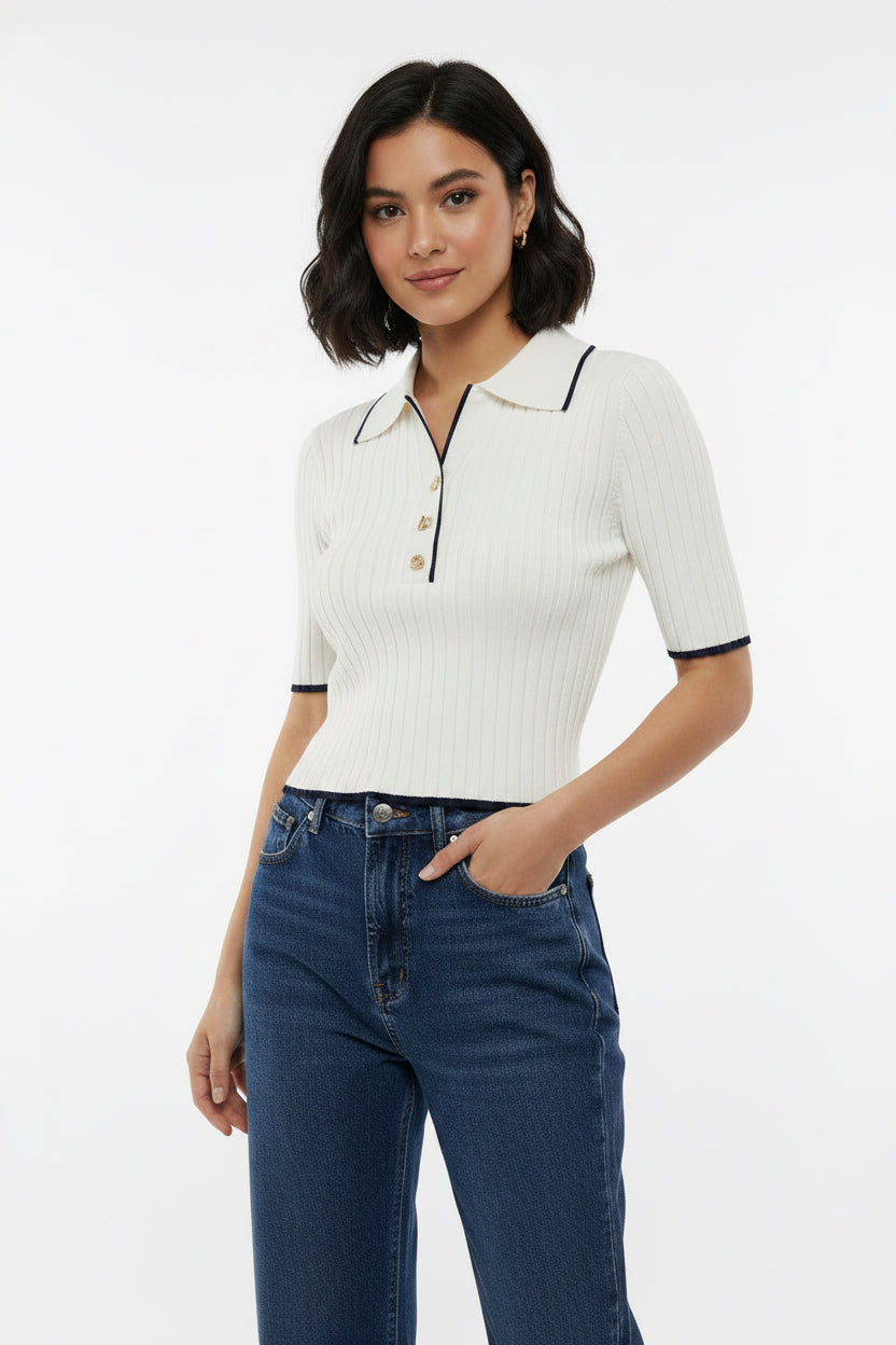 TAHARI CAMISA POLO DE MUJER