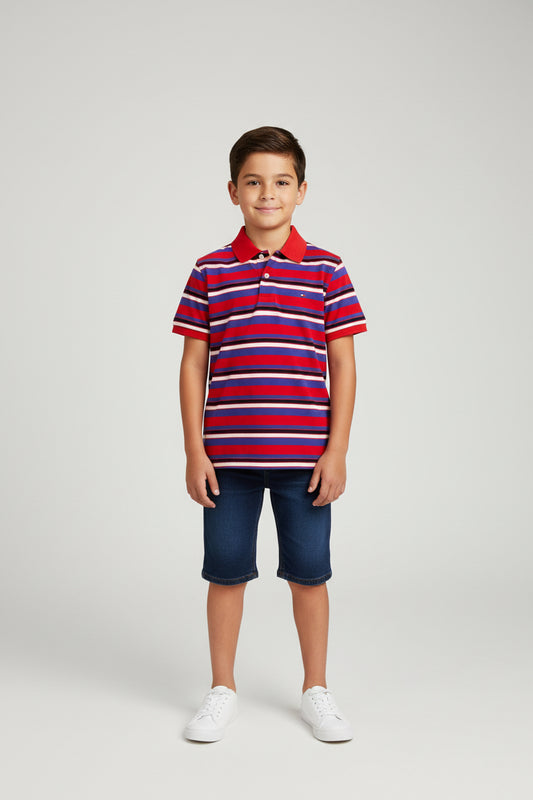 TOMMY HILFIGER CAMISA TIPO POLO DE NIÑO