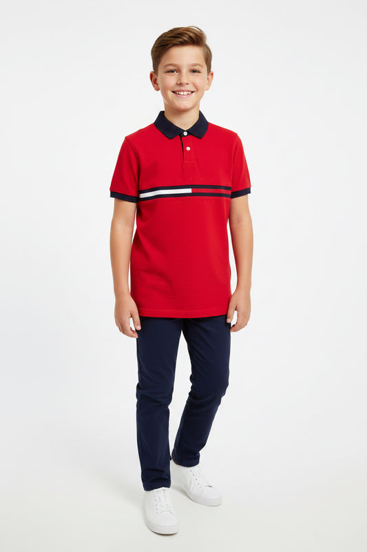 TOMMY HILFIGER CAMISA TIPO POLO DE NIÑO