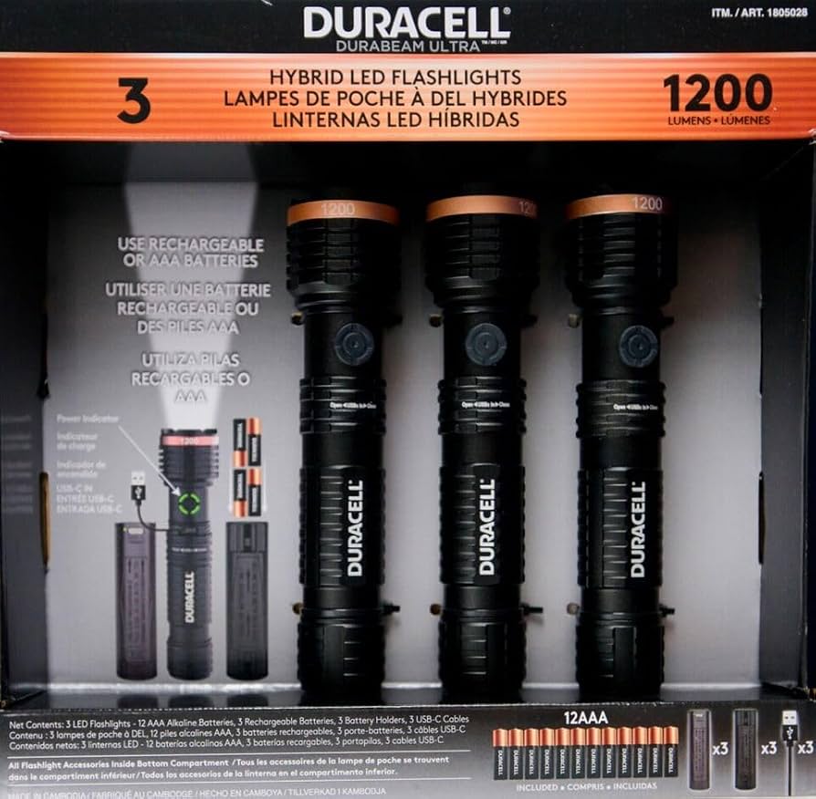 DURACELL LINTERNAS LED HÍBRIDAS