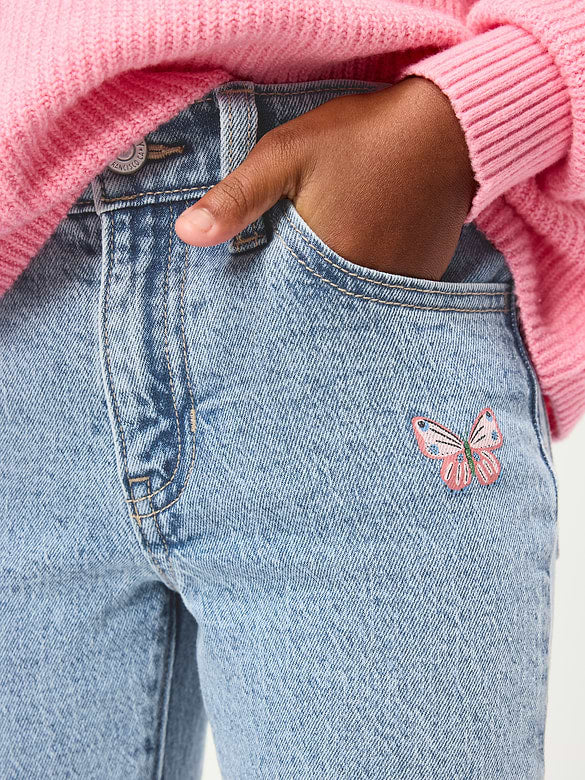 JEANS FLARE OLD NAVI