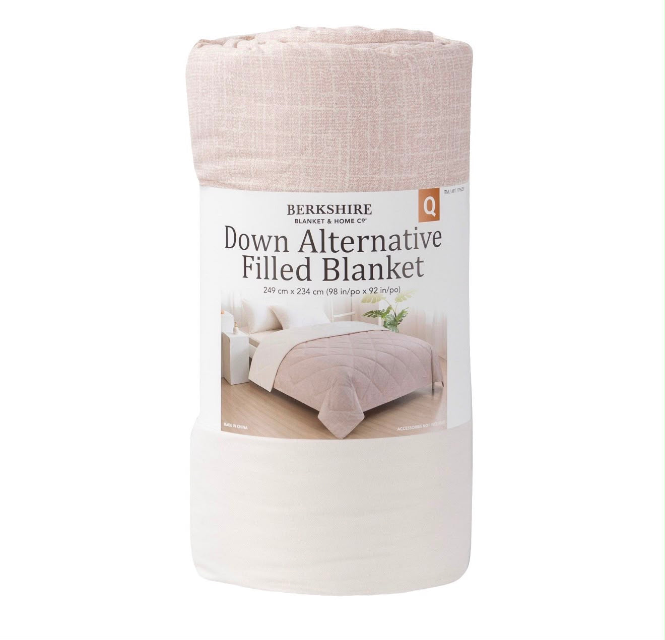 DOWN ALTERNATIVE FILLED BLANKET