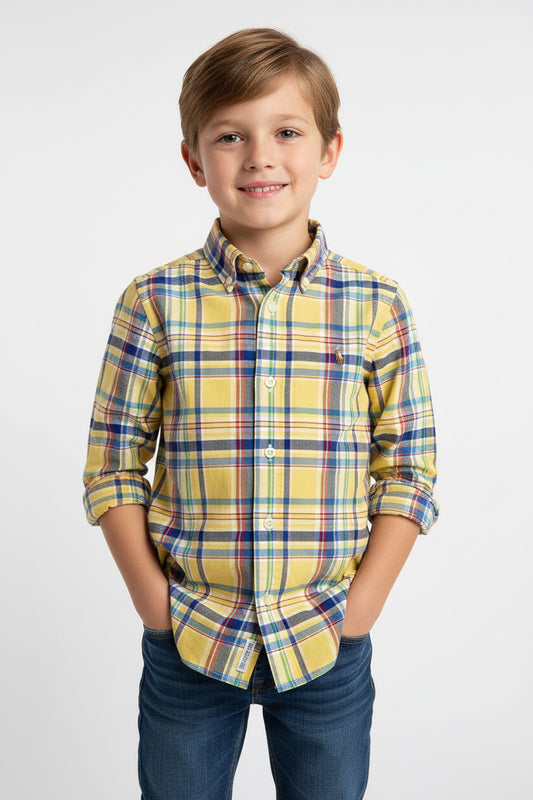 POLO RALPH LAUREN CAMISA VESTIR MANGA LARGA DE NIÑO