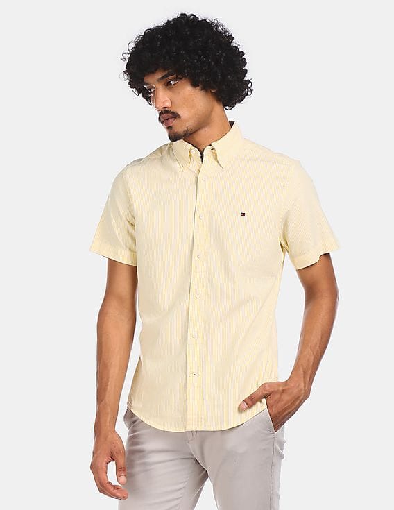 TOMMY HILFIGER VESTIR MANGA CORTA  HOMBRE