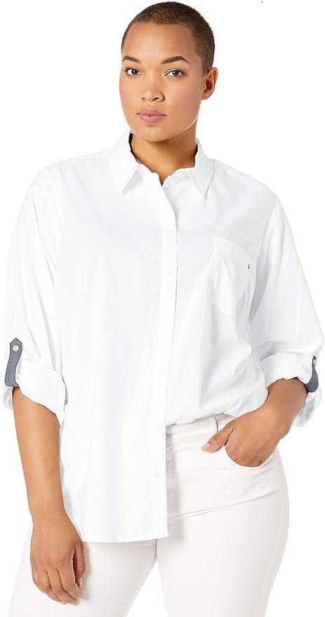 TOMMY HILFIGER CAMISA DE MUJER MANGA TRES CUARTAS