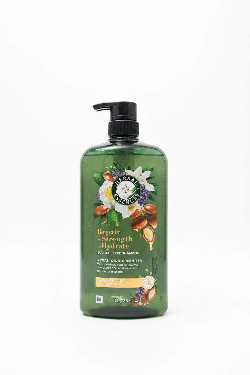 HERBAL ESSENCES REPAIR + STRENGTH + HIDRATE ARGAN OIL &  GREEN TEA