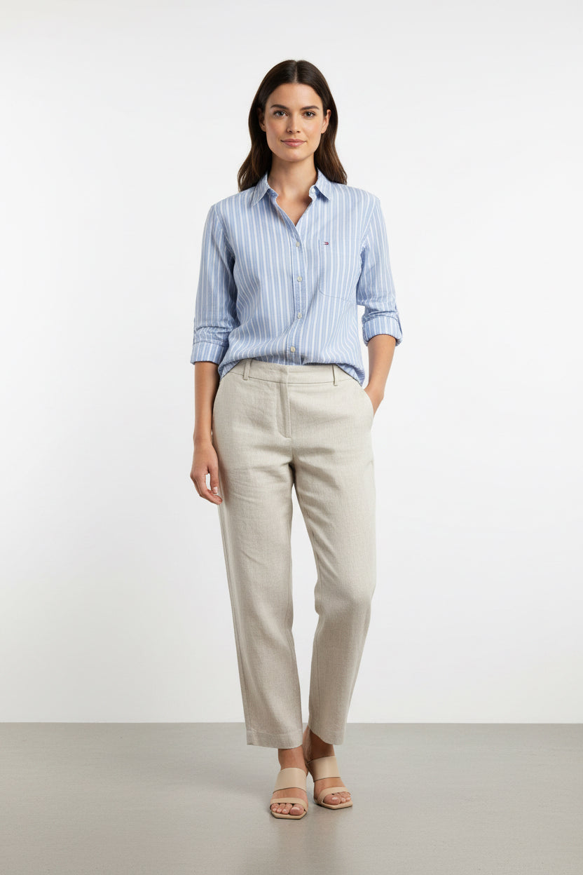 TOMMY HILFIGER CAMISA VESTIR MANGA LARGA  MUJER