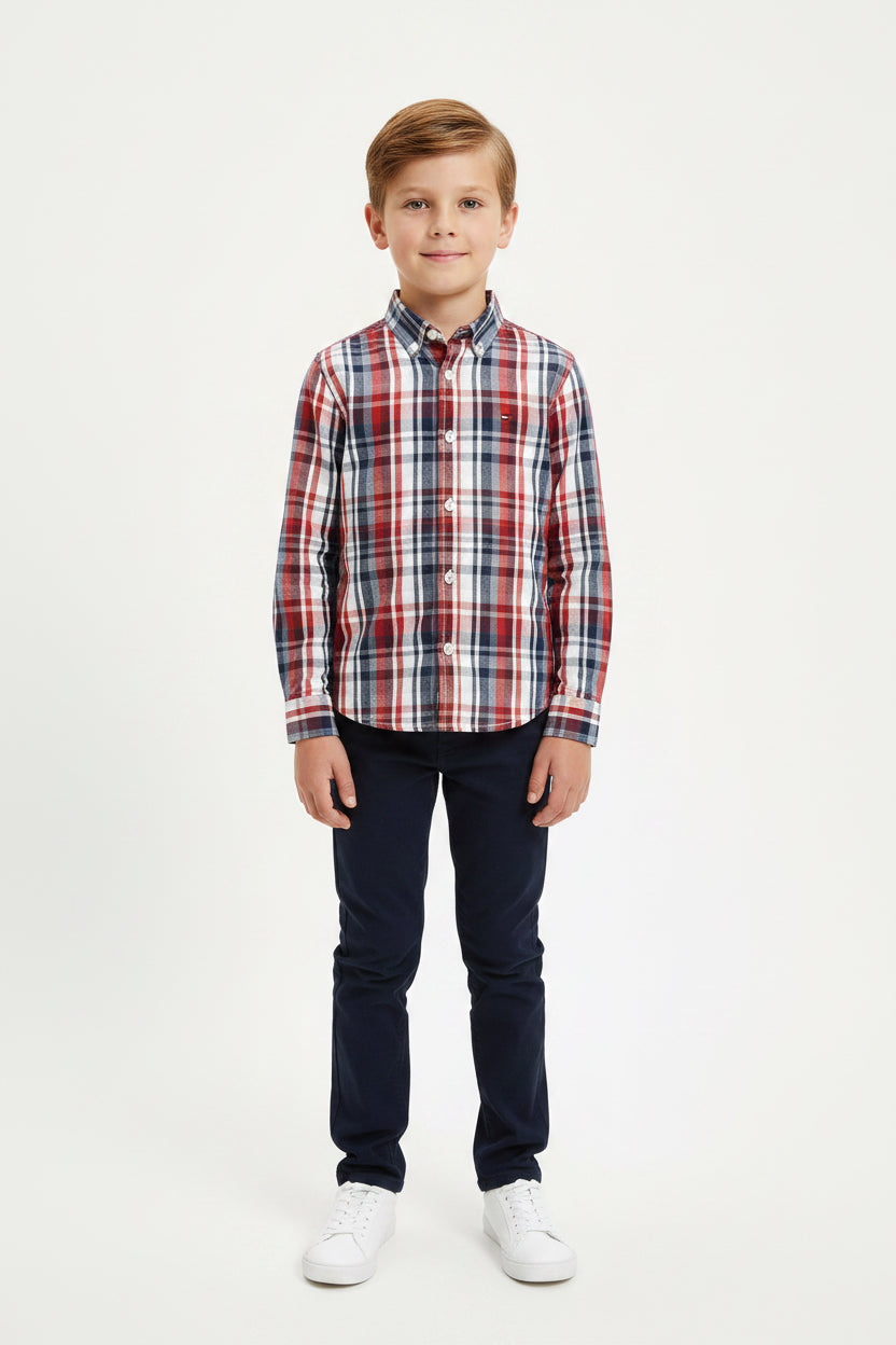 TOMMY HILFIGER VESTIR MANGA LARGA NIÑO