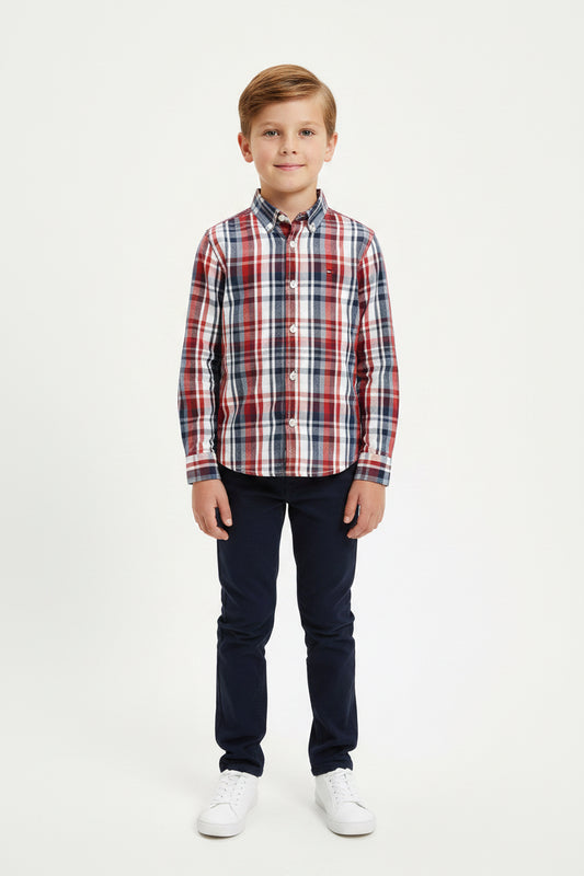 TOMMY HILFIGER VESTIR MANGA LARGA NIÑO
