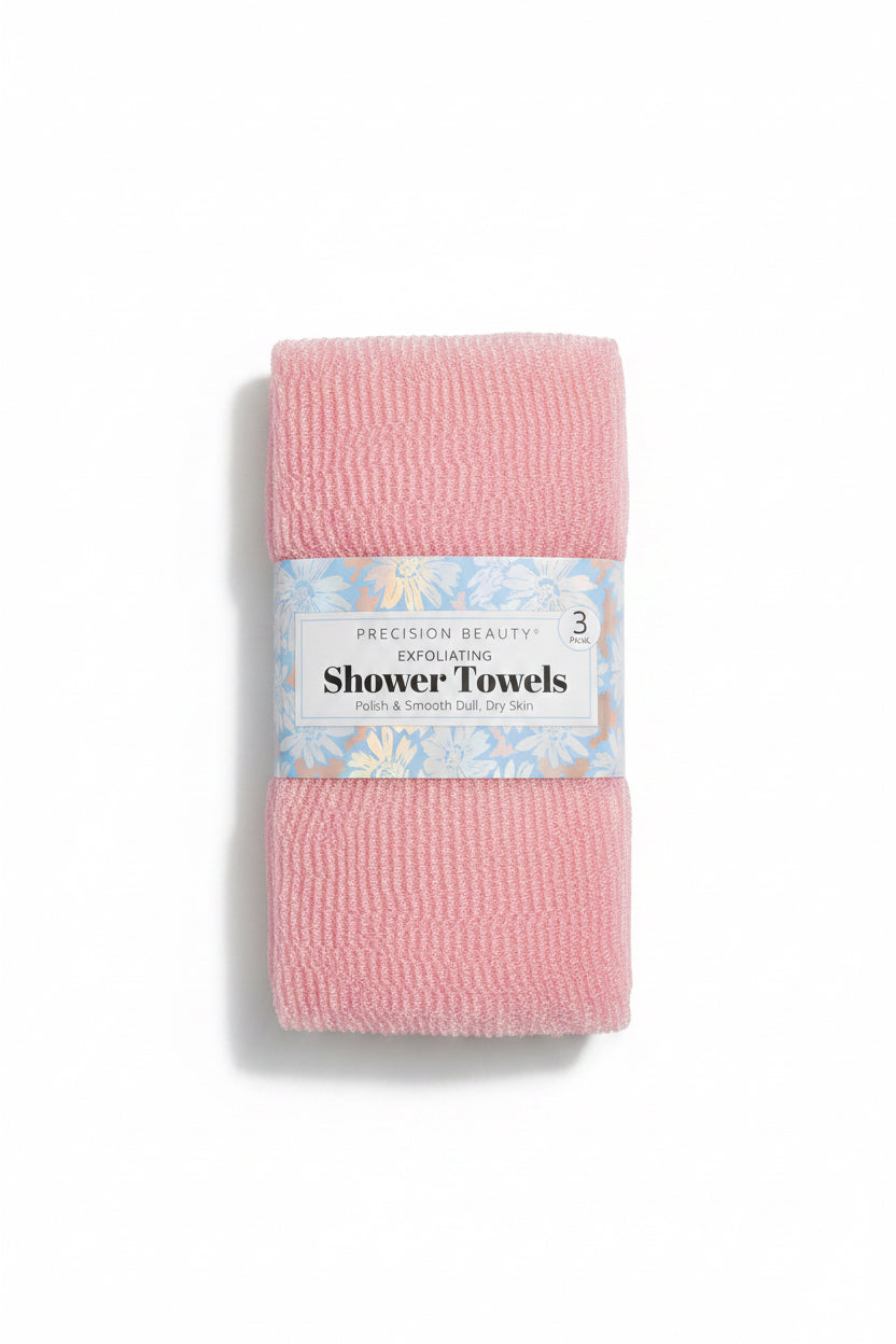 SHOWER TOWELS EXFOLIATING