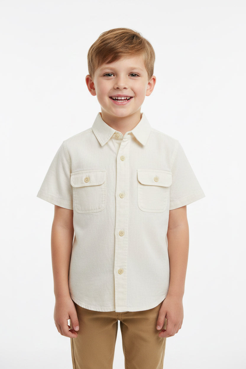 OLD NAVY CAMISA VESTIR MANGA CORTA DE NIÑO