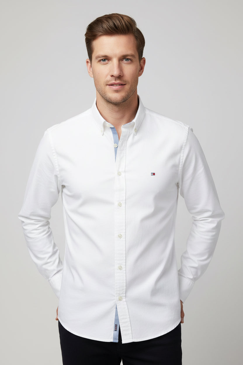 TOMMY HILFIGER  VESTIR MANGA LARGA HOMBRE