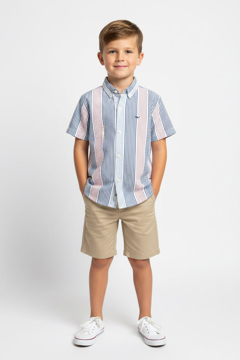 VINEYARD VINES VESTIR MANGA CORTA NIÑO