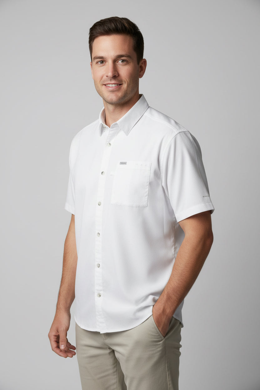 COLUMBIA VESTIR MANGA CORTA HOMBRE