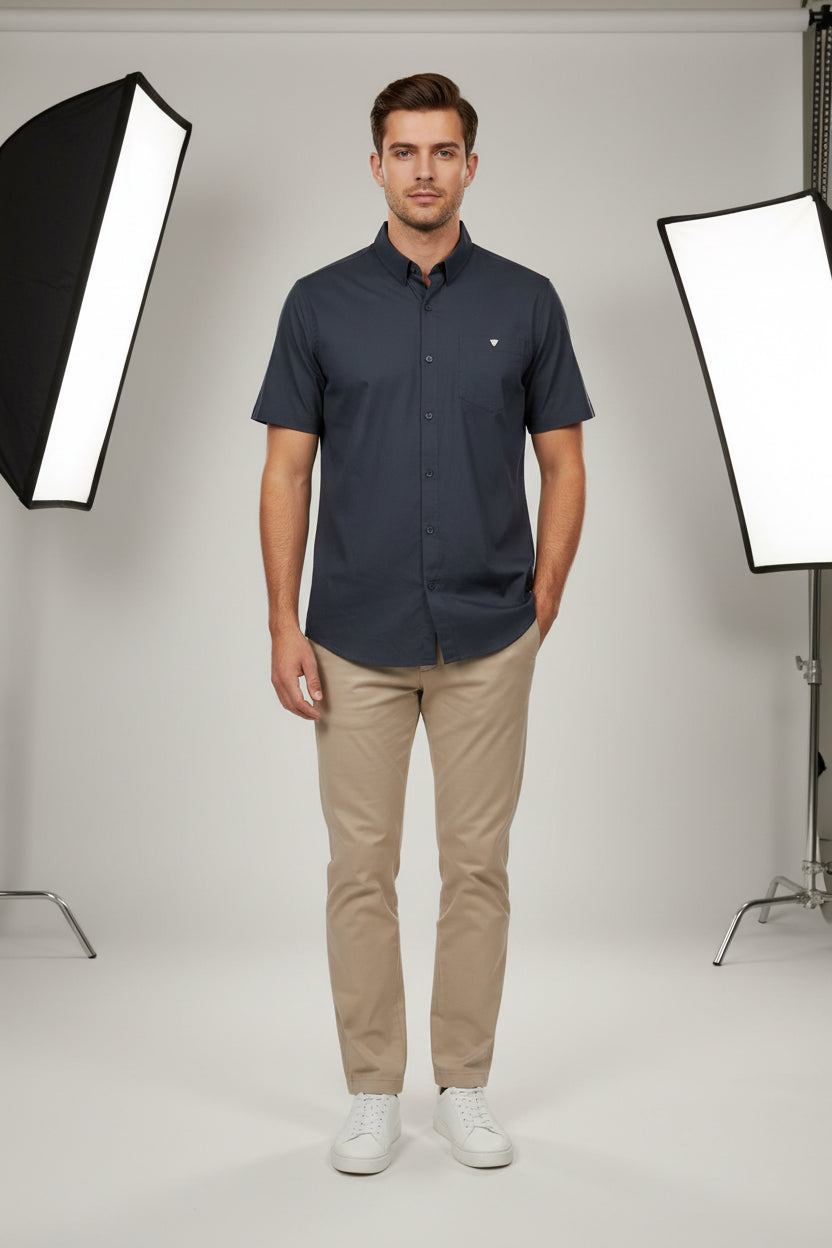 GUESS VESTIR MANGA CORTA HOMBRE