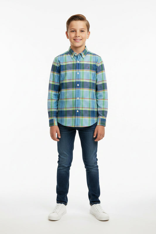 TOMMY HILFIGER CAMISA DE VESTIR MANGA LARGA DE NIÑO