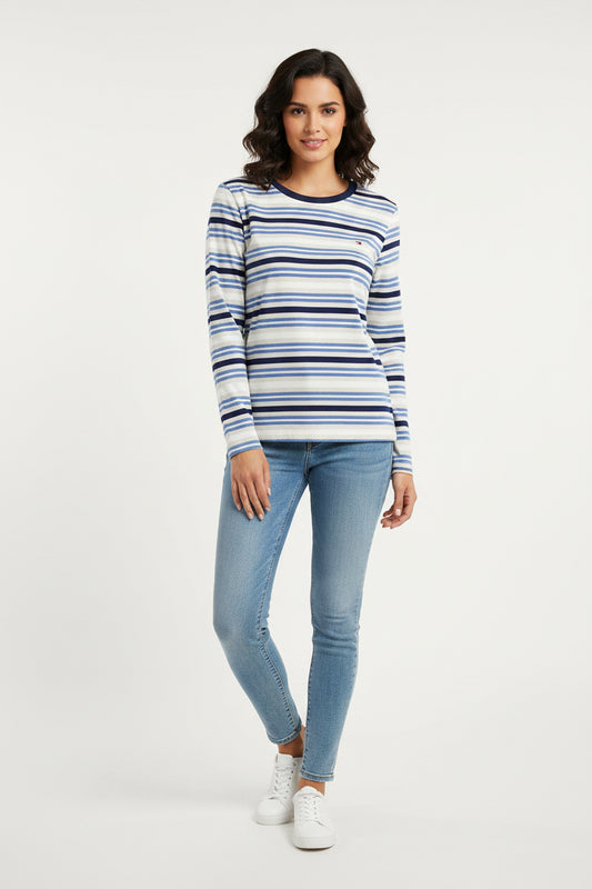 TOMMY HILFIGER CAMISA  VESTIR DE MUJER MANGA LARGA