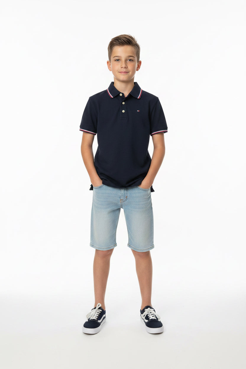 TOMMY HILFIGER CAMISA TIPO POLO DE NIÑO