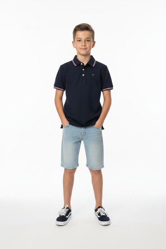 TOMMY HILFIGER CAMISA TIPO POLO DE NIÑO