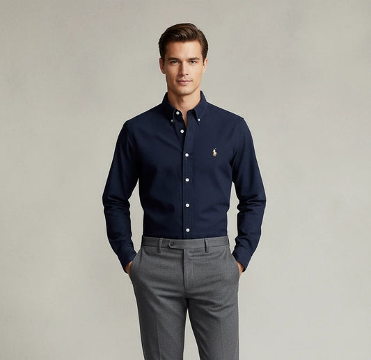POLO RALP LAUREN VESTIR MANGA LARGA HOMBRE