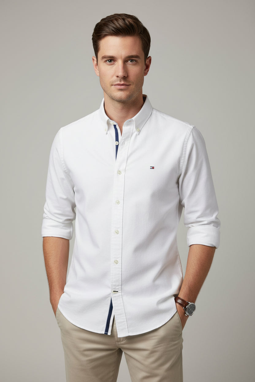 TOMMY HILFIGER  VESTIR MANGA LARGA HOMBRE
