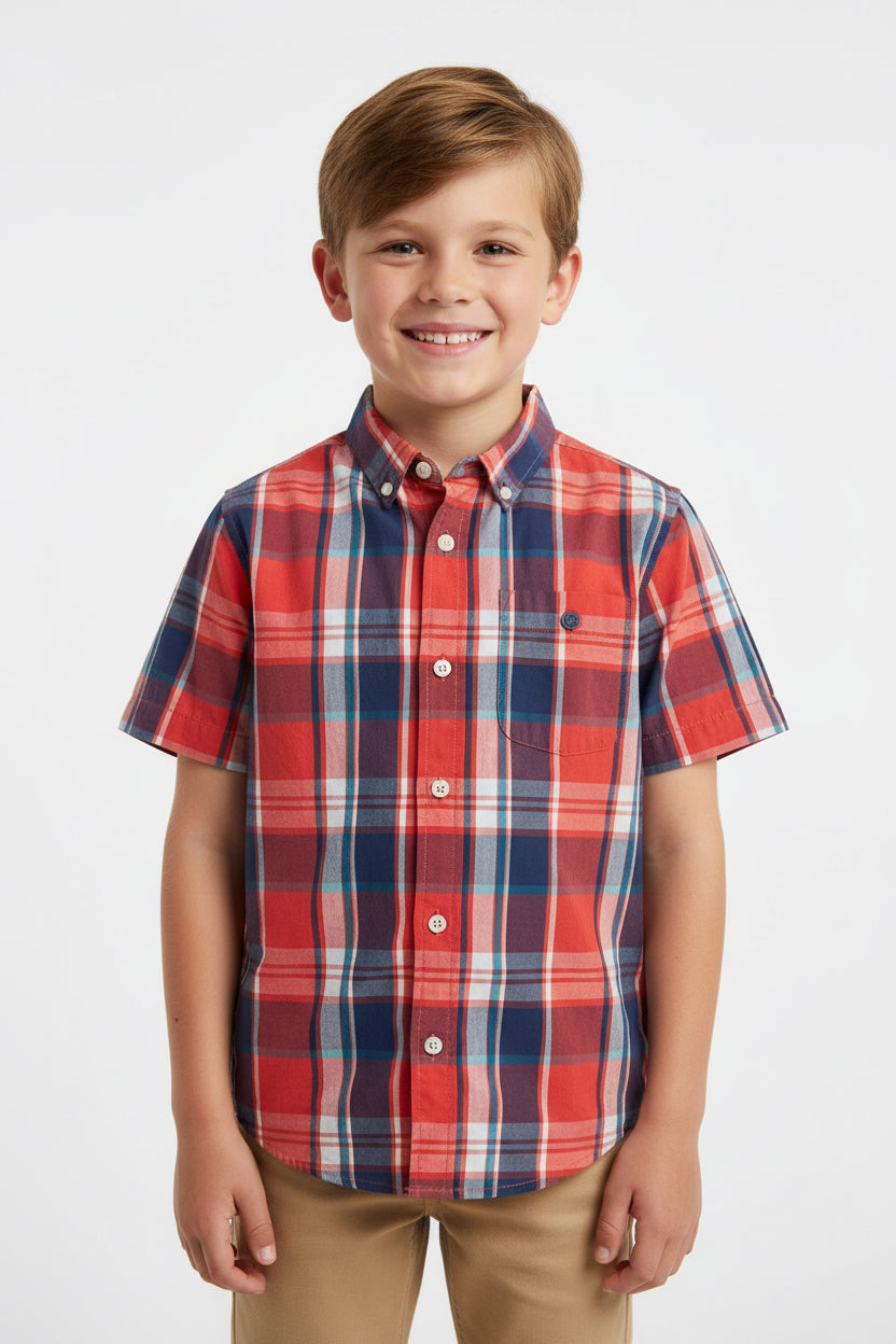 OLD NAVY CAMISA VESTIR MANGA CORTA DE NIÑO