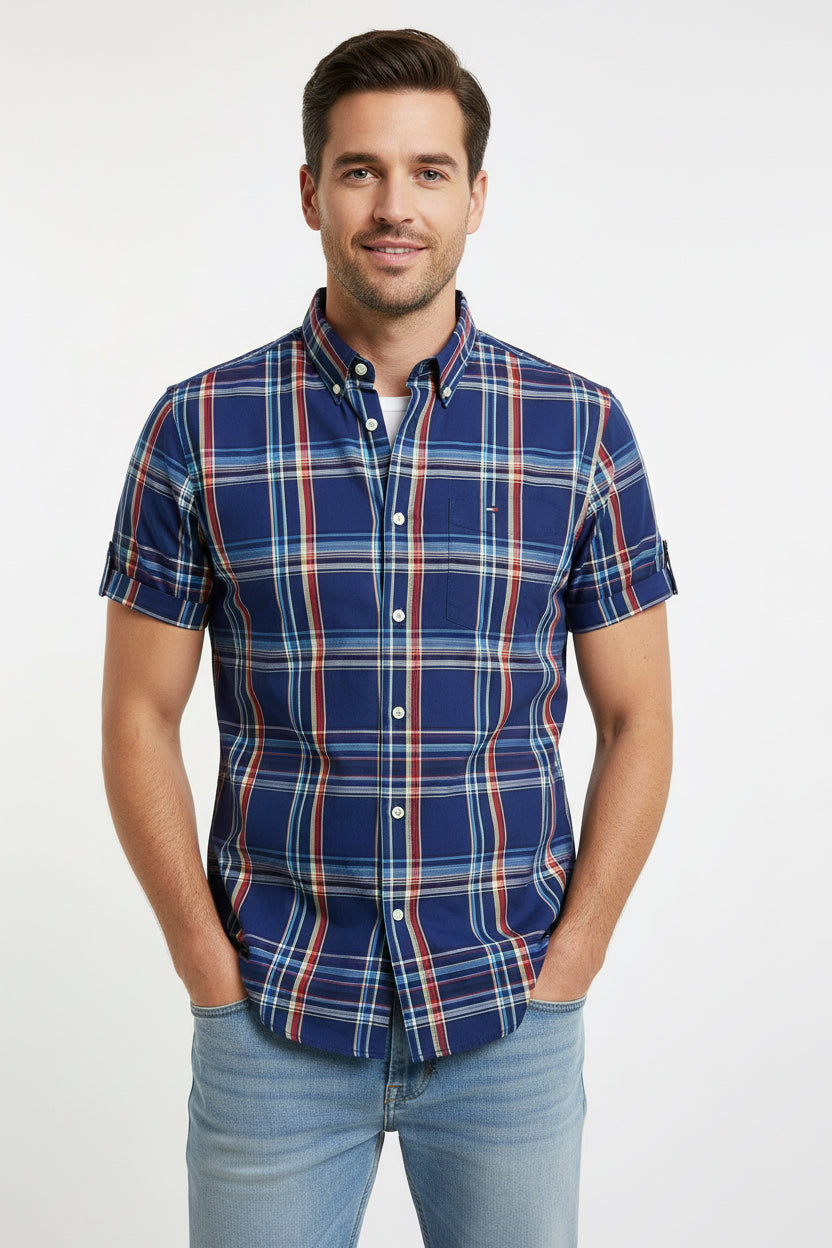 TOMMY HILFIGER VESTIR MANGA CORTA HOMBRE