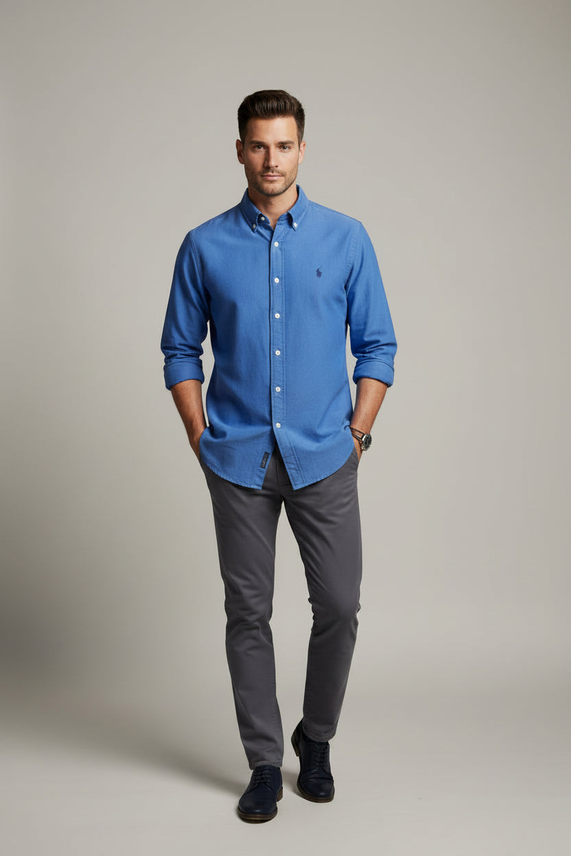 POLO RALPH LAUREN CAMISA VESTIR MANGA LARGA DE HOMBRE