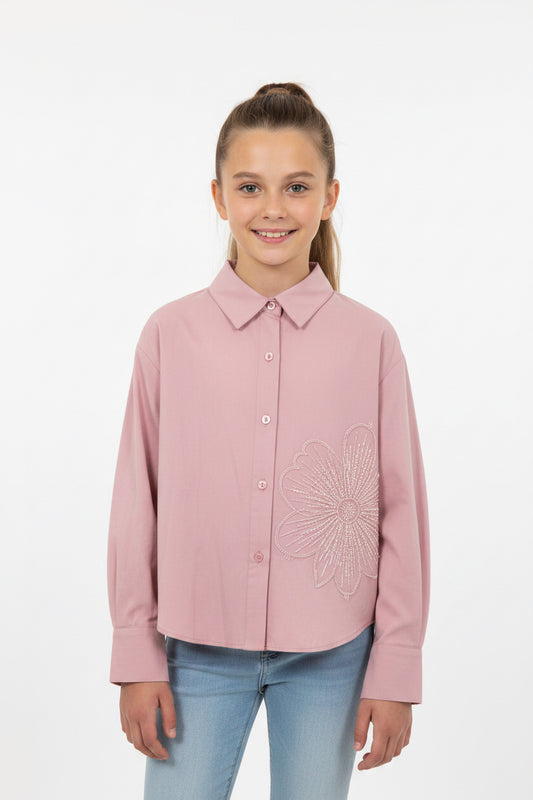 ZARA CAMISA MANGA LARGA DE NIÑA