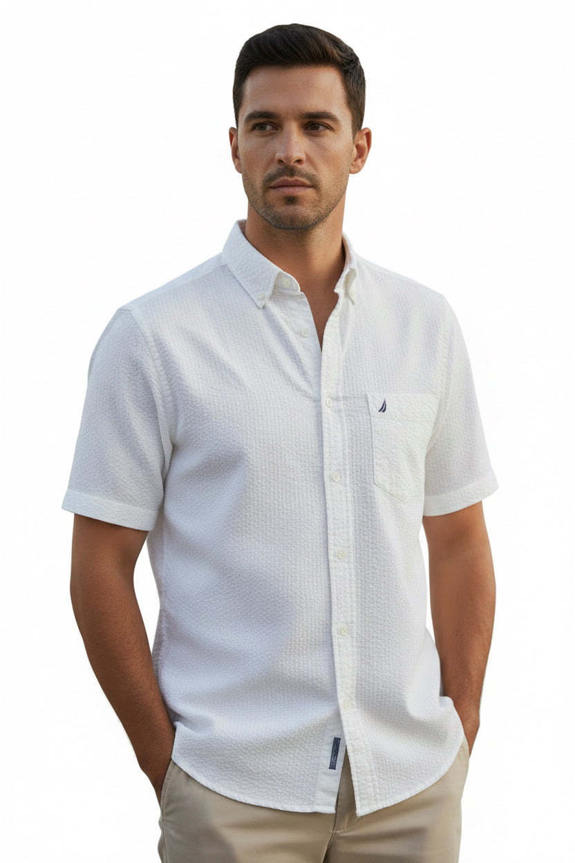 NÁUTICA CAMISA MANGA CORTA HOMBRE