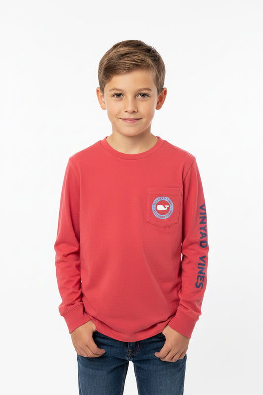 VINEYARD VINES CAMISA MANGA LARGA DE NIÑO