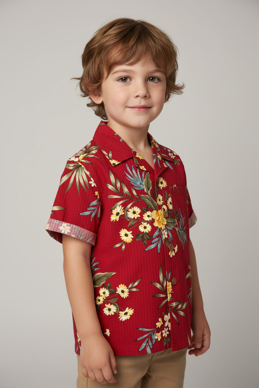 OLD NAVY CAMISA VESTIR MANGA CORTA DE NIÑO