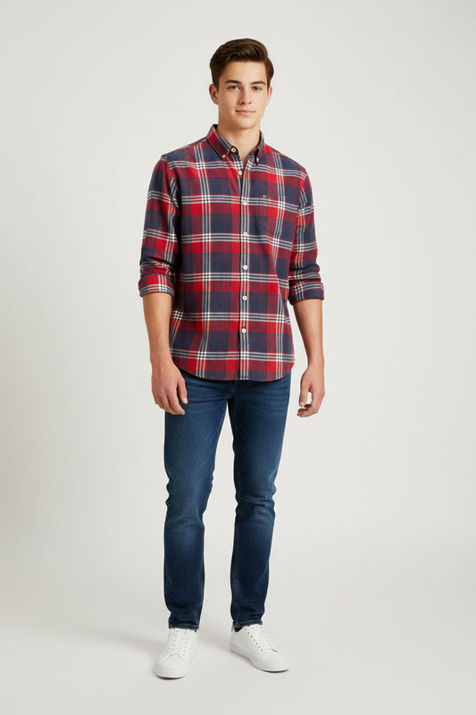 TOMMY HILFIGER CAMISA DE VESTIR MANGA LARGA JUVENIL