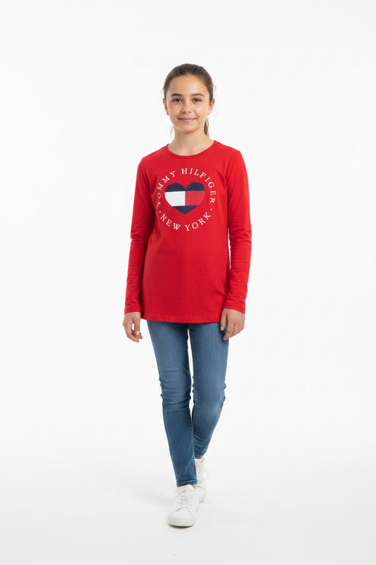 TOMMY HILFIGER CAMISA DE NIÑA MANGA  LARGA