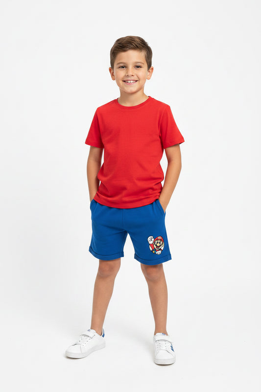 SÚPER MARIO SHORT DE NIÑO