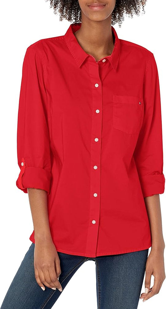 TOMMY HILFIGER CAMISA DE MUJER MANGA TRES CUARTAS