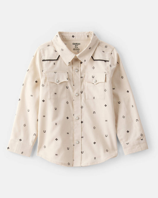 OSHKOSH Camisa Vestir Manga Larga de Niño