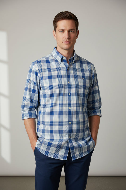 VINEYARD VINES CAMISA DE VESTIR DE HOMBRE MANGA LARGA
