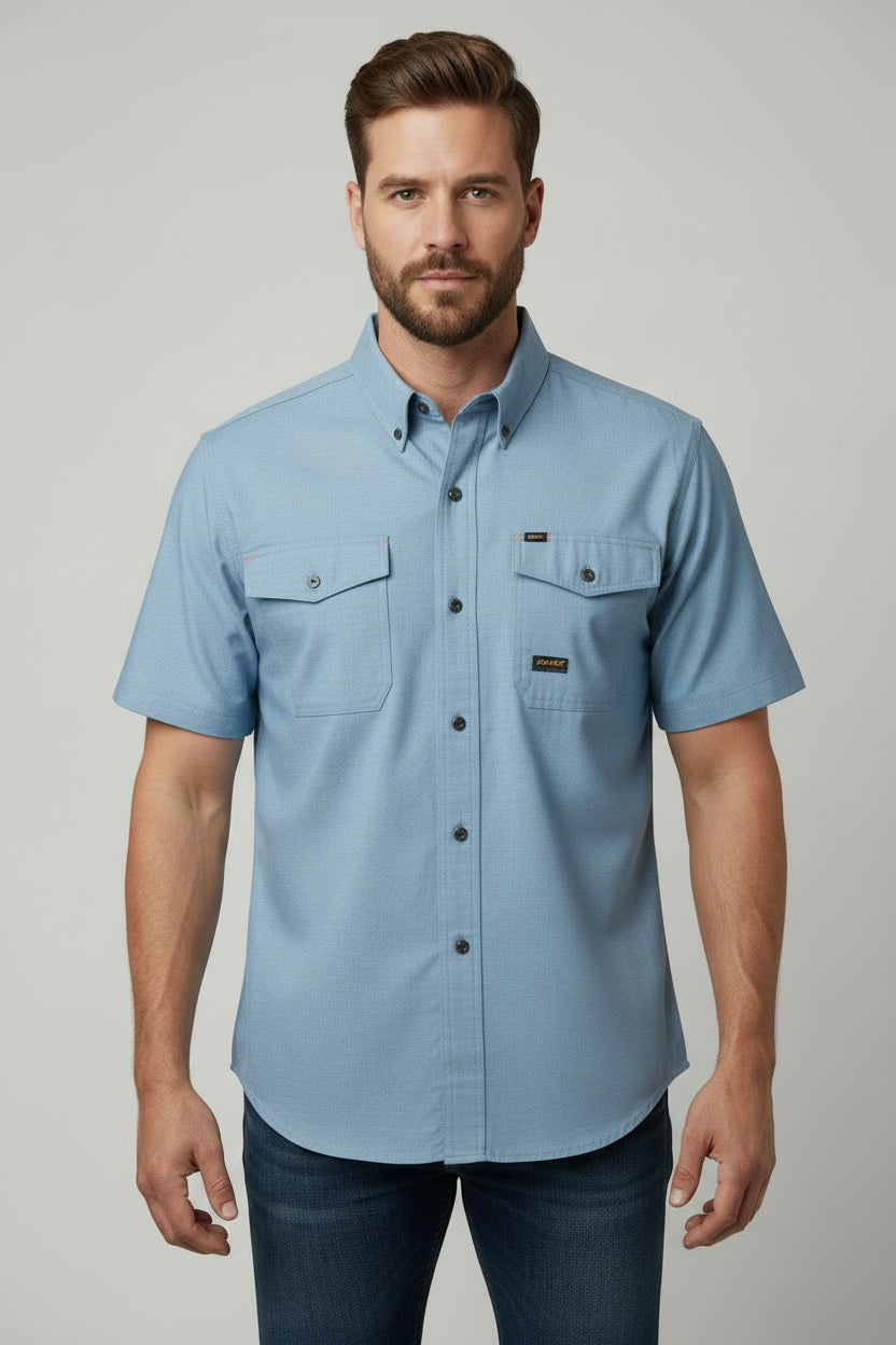 ARIAT CAMISA DE VESTIR MANGA CORTA HOMBRE