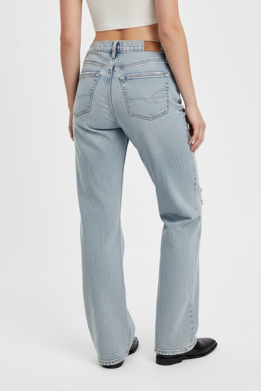 AMERICAN EAGLE BARREL JEANS DE MUJER