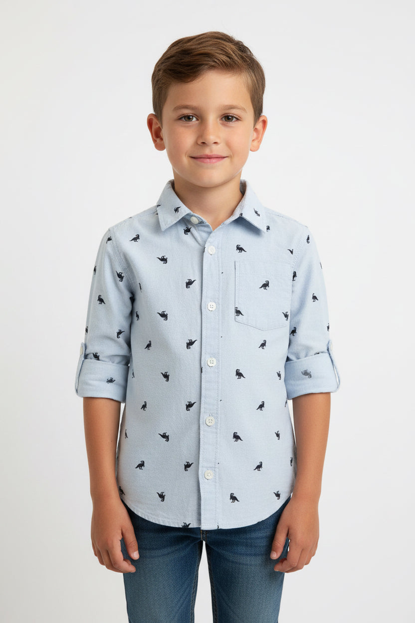 OLD NAVY CAMISA VESTIR MANGA LARGA DE NIÑO