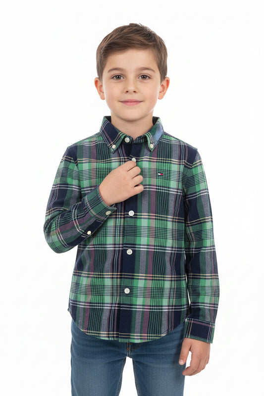 TOMMY HILFIGER VESTIR MANGA LARGA NIÑO