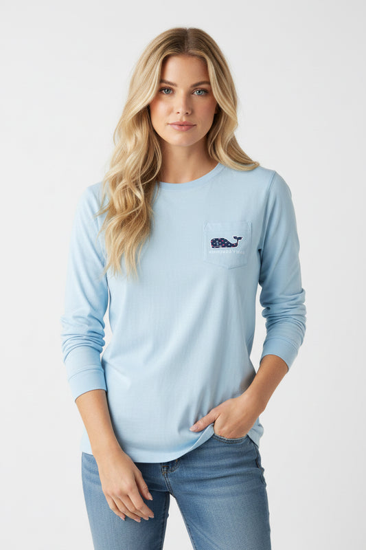VINEYARD VINES  CAMISA MANGA LARGA MUJER