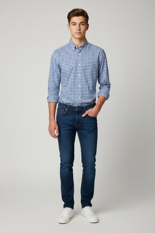 VINEYARD VINES CAMISA DE VESTIR MANGA LARGA JUVENIL